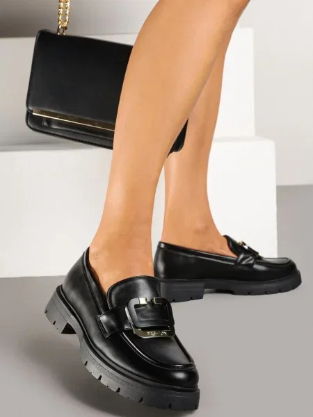 Mocasini Evalith negri