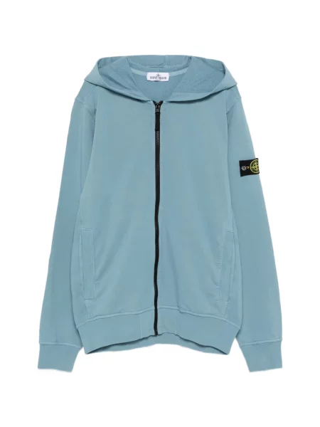 Bluza z kapturem dziecięca Stone Island niebieska