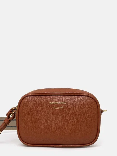 Kabelka Emporio Armani hnědá