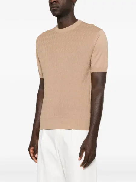 Scurt tricou Canali tricotate