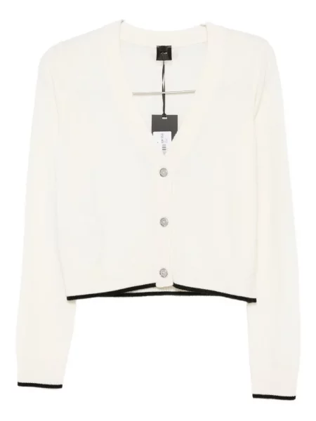 Cardigan Pinko cu decolteu în V alb