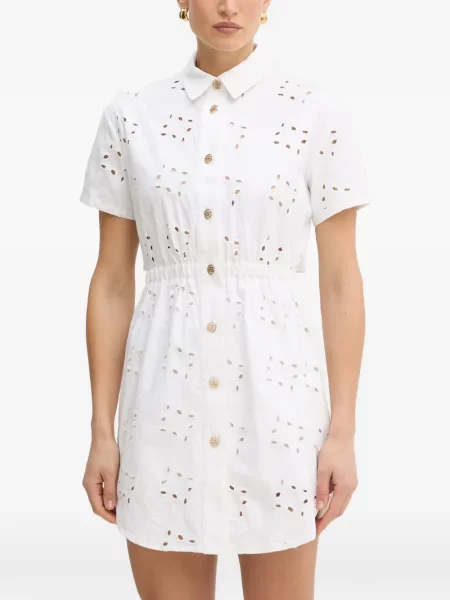 Rochie mini Fracomina cu broderie alb