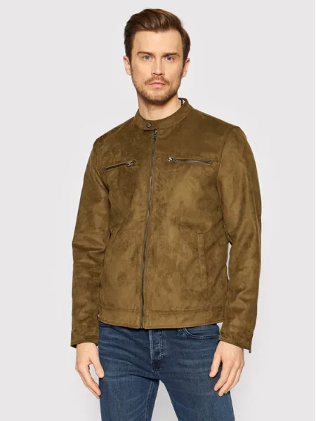 Only & Sons Яке от имитация на кожа Willow кафяв