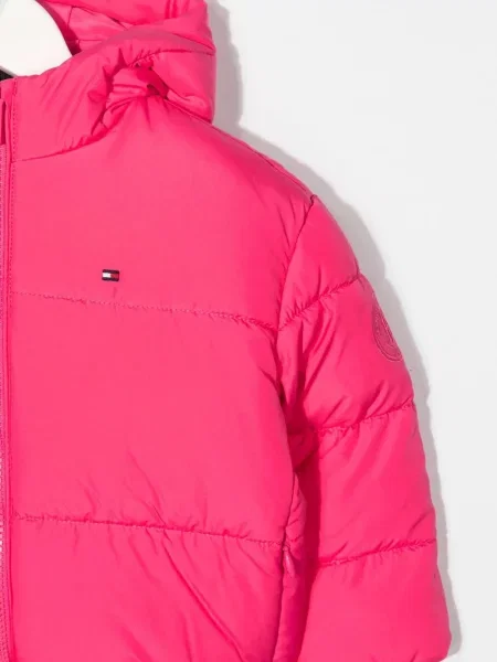 Dětska bunda Tommy Hilfiger růžová