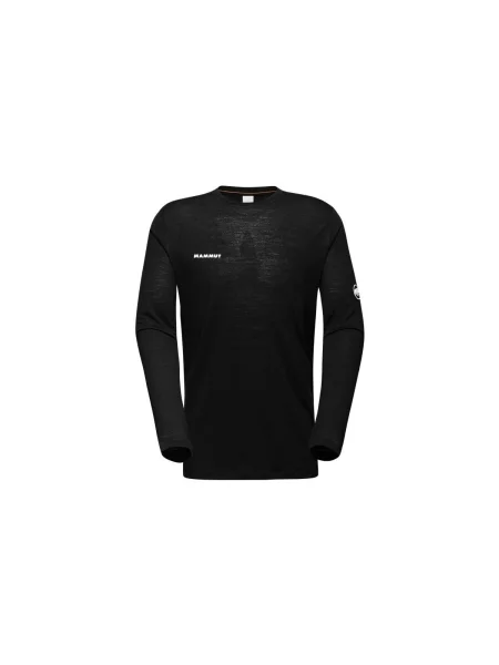 Tricou mânecă lungă Mammut de lână negru