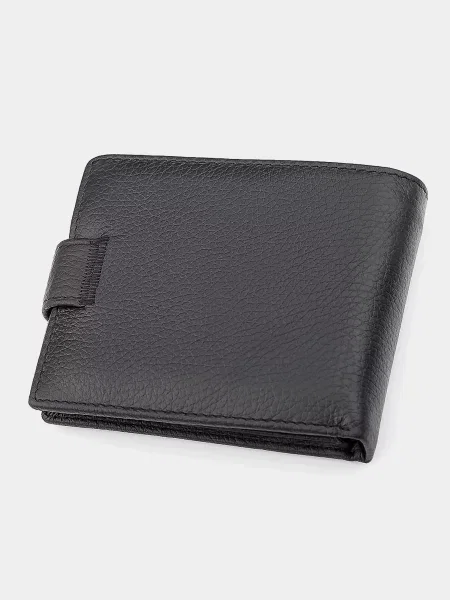 Кожаный кошелек St Leather Accessories черный
