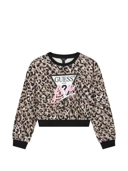 Sweter dziecięcy Guess brązowy