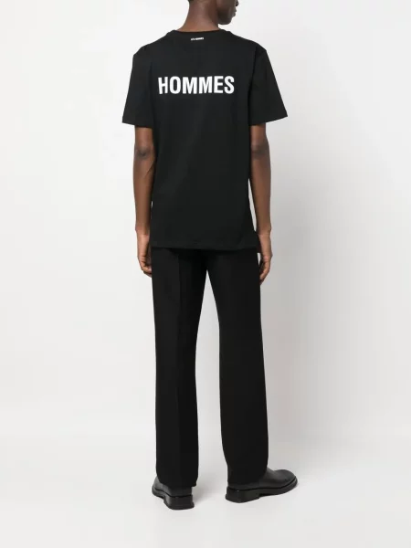 Kratak majica Les Hommes s printom crna