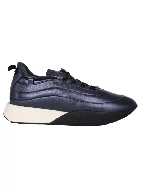 Sneakersy Högl zamszowe niebieskie