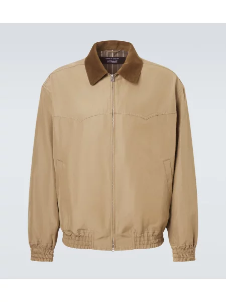 Geacă Comme Des Garçons Homme de catifea cord bej