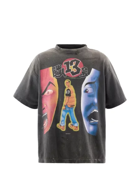 Tricou Saint Mxxxxxx zdrențuiți negru