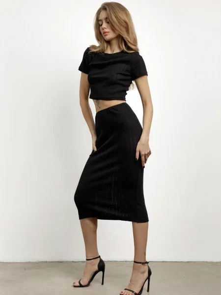 HARVEST Roxana Спідниця міді чорний