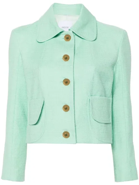 Geacă Patou din tweed verde