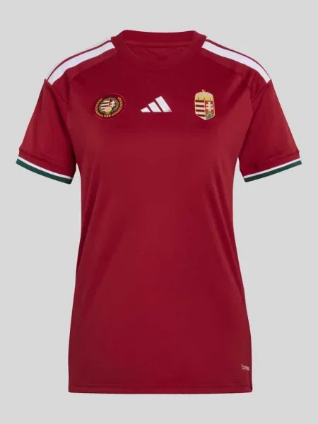 T-shirt z trykotu krój regular fit Adidas Sportswear czerwona