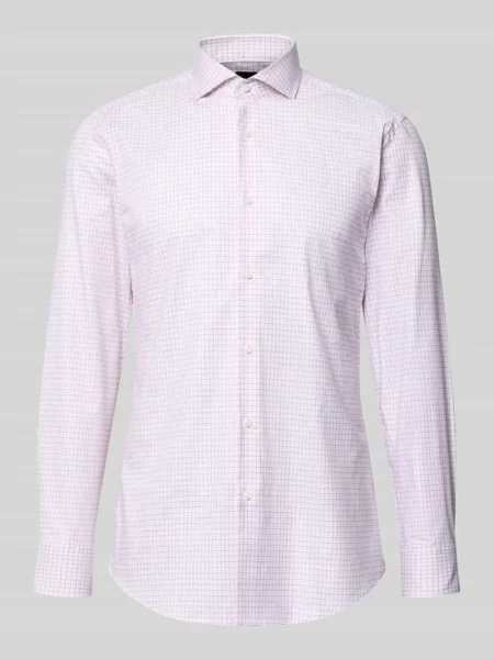 Koszula biznesowa o kroju slim fit z mieszanki bawełny model Boss