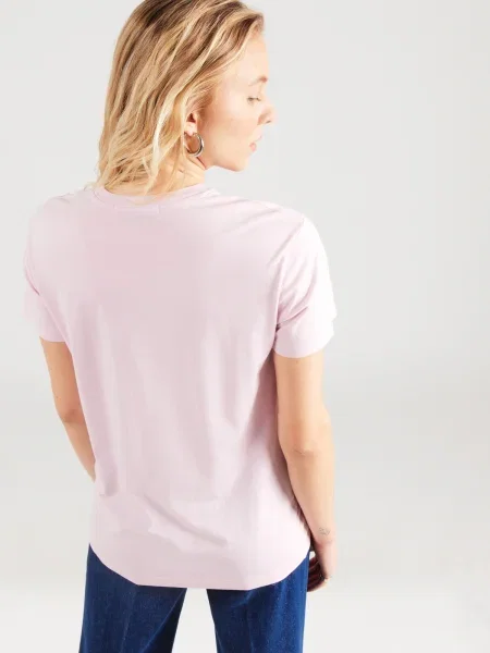 REPLAY Tricou roz pal / roșu negru