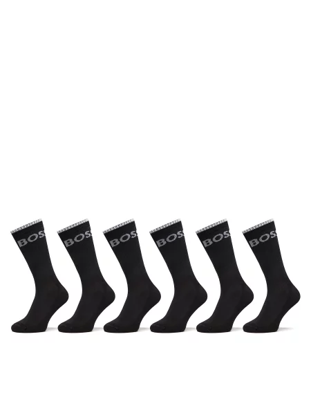 Смугасті шкарпетки Hugo Boss чорні