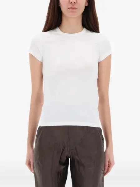 Tricou Rick Owens scurt alb