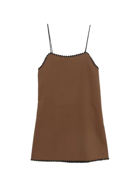 Rochie mini Terry Puesto din material terry maro