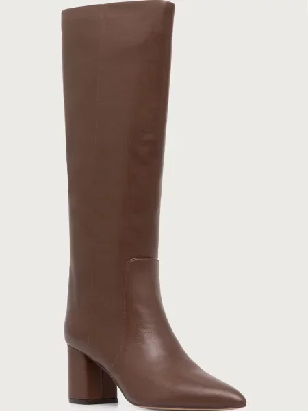 Twinset čižmy dámske kožené hnedá