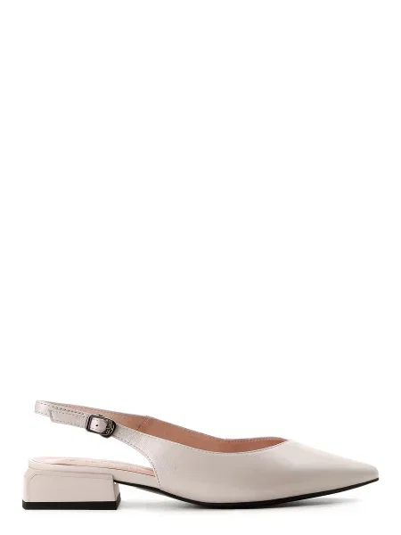 Шкіряне Сабо LeBERDES молочний