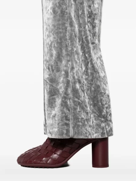 Pantaloni Patrizia Pepe de catifea gri