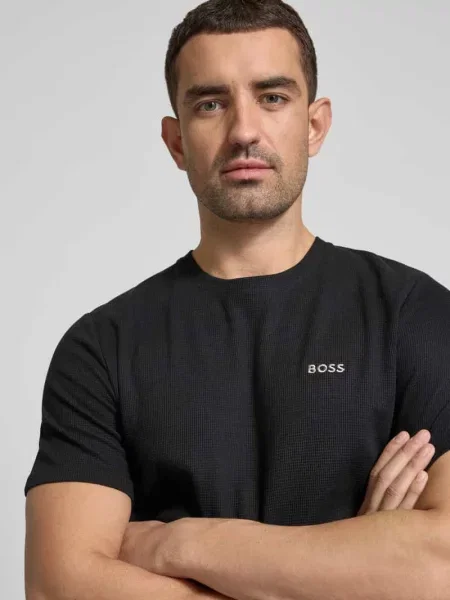 T-shirt Hugo Boss Waffle T-Shirt Black M czarna