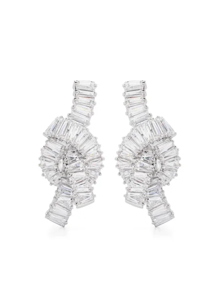 Cercei Swarovski argintiu