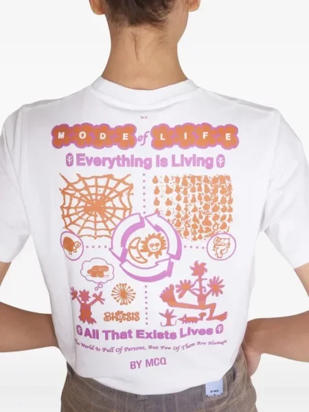 Tricou Mcq cu imagine alb
