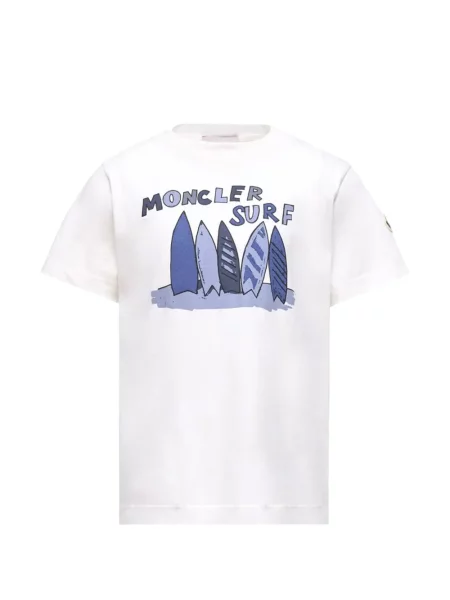 Koszulka dziecięca Moncler Enfant biała