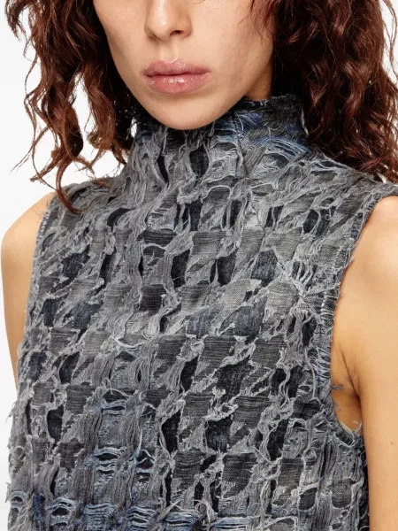 Vestă denim Diesel albastru