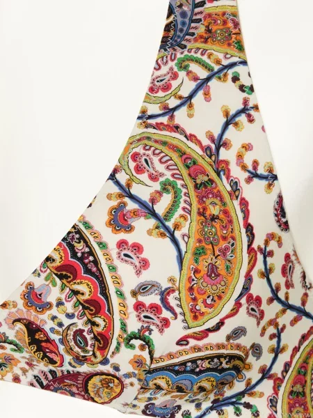 Etro Bikini Z Wiązaniem Na Szyi weiss niebieskie