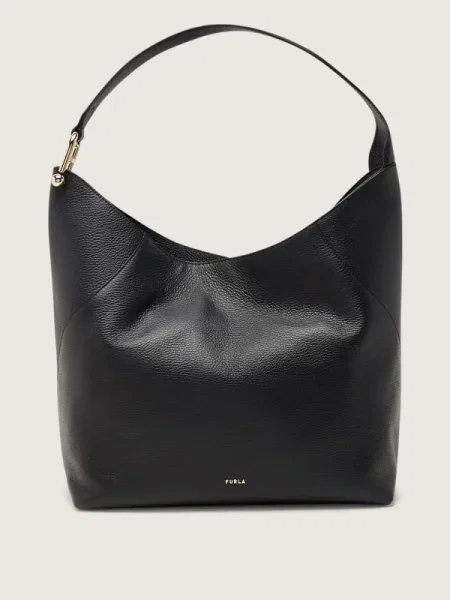 Geantă shopper Furla din piele negru