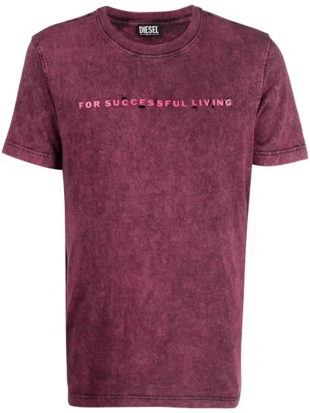 Tricou Diesel cu imagine roz