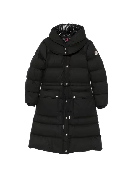 Matlasat geacă Moncler cu cordon negru