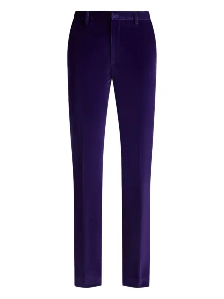 Pantaloni Etro de catifea violet