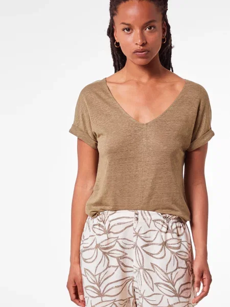 Лляна футболка Etam