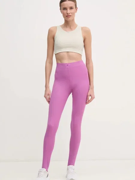 Легінси для тренувань Reebok Rib Stirrup однотонні фіолетовий