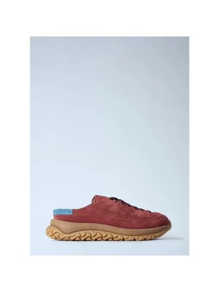 Klapki Birkenstock skórzane czerwone