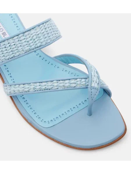 Chiloți tanga Manolo Blahnik albastru