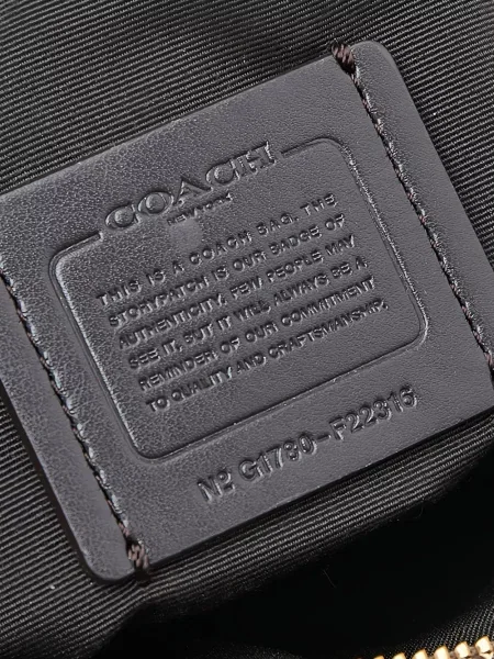 Kožna shopper torbica Coach