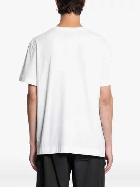 Polo Simone Rocha cu imagine alb