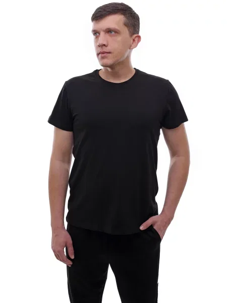 Футболка LUMO віскоза/поліестер чорний