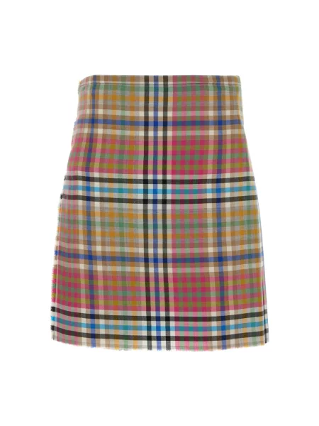 Mała spódnica mini Vivienne Westwood wełniana w kratkę