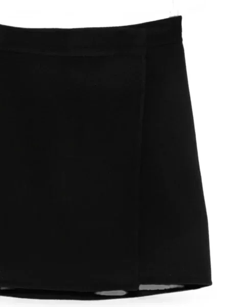 Fusta mini Semicouture de lână plic negru
