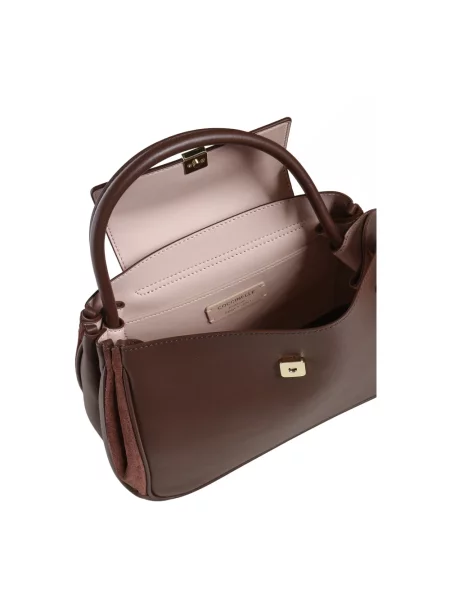 Torebka crossbody Coccinelle skórzana brązowa