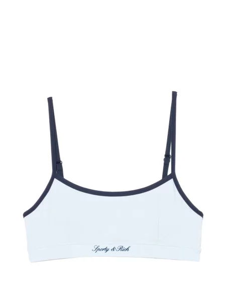 Sutien sport Sporty & Rich cu imagine albastru