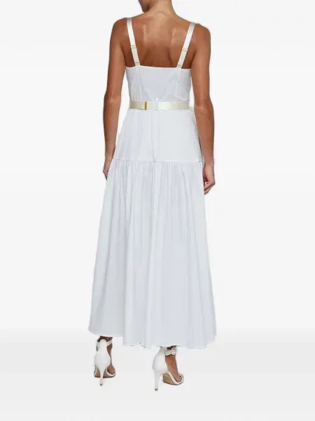 Cu centură rochie L'agence alb