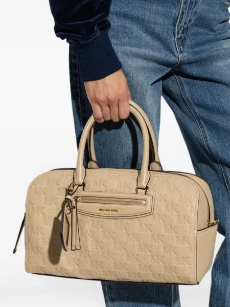 Geantă Michael Michael Kors din piele cu volane roz