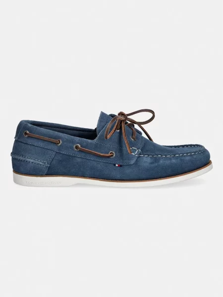 Tommy Hilfiger Mocasini | piele întoarsă albastru